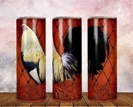 Skinny Tumbler with Straw, 20/30oz Rooster, awd-429 - £28.27 GBP - £33.41 GBP