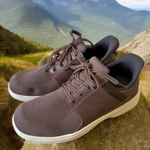 OrthoFeet Hands Free Slip Resistant Men’s Sneakers  Brown  Size 10 D EUC... - £47.46 GBP