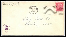1932 US Cover - Johnstown, Pennsylvania to Meriden, Connecticut U10 - $2.96