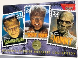 1997 USPS Universal Studios Monsters Collection 3 PACK 12&quot; FIGURE SET Vintage - $296.98