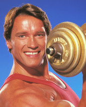 Arnold Schwarzenegger Smiling Working Out Holding Dumb Bell 16x20 Canvas Giclee - £55.94 GBP