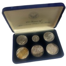 100 Years Of American Silver Dollars Morgan Peace Silver Eagle  Eisenhow... - $275.00