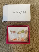 Vintage Avon Sweet Candy 5 Pair Earring Set, Ages 6 And Up, In Box - £9.72 GBP