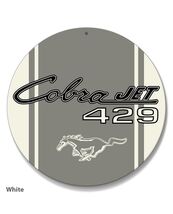 Ford Mustang Cobra Jet 429 Car Vehicle Poster Metal Round Sign 8x8in Vin... - €21,47 EUR