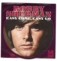 Bobby Sherman - Easy Come, Easy Go 45 Rpm + Picture Sleeve - £9.65 GBP