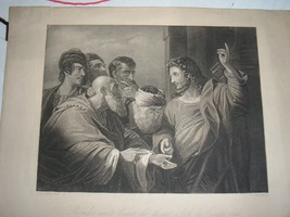 Vintage Print Engraved Joseph Ribera Christ disputing with the doctors - $13,854.44 MXN