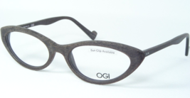 Ogi Innovation 7134 151 Brushed Brown Red Wood Eyeglasses Glasses 49-17-140mm - £73.87 GBP