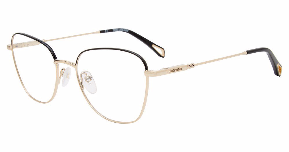 ZADIG &amp; VOLTAIRE OPTICAL VZV331 Eyeglasses SH.ROSE-GOLD-W-BLACK-PARTS-30... - $180.00