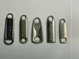 Lot of (5) Assorted Luggage Replacement Zipper Pulls - £6.25 GBP
