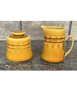 Homer Laughlin Coventry Castilian Granada Gold Sugar &amp; Creamer Set - $14.95