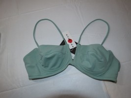 Young &amp; Reckless Womens L lg bikini top only swim suit Bathing lt green ... - $17.66