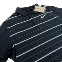 Nike Dri-FIT Tiger Woods Golf Polo Shirt Mens Size Large Black NEW DR531... - $64.95