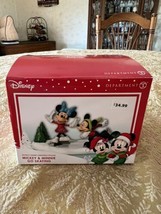 Dept 56 Mickey Merry Disney Village Mickey &amp; Minnie Go Skating Accessory/Figure - £14.20 GBP