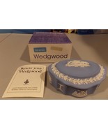 Wedgewood Jasper Pale Blue Candy Box Silver With Original Box and Booklet - $743.95 MXN
