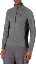 Spyder Men&#39;s Outbound Half Zip Mid Jacket, Color: Charcoal, Size: Small - £38.92 GBP