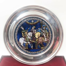 1993 Stained Glass &amp; Pewter Christmas Plate (US Historical) THE MAGI Canterbury - £51.95 GBP