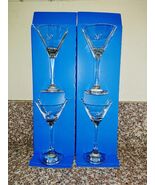 2023 Limited Edition Grey Goose Stemmed Martini 4 Glasses Logo Birds 6-3... - $25.73