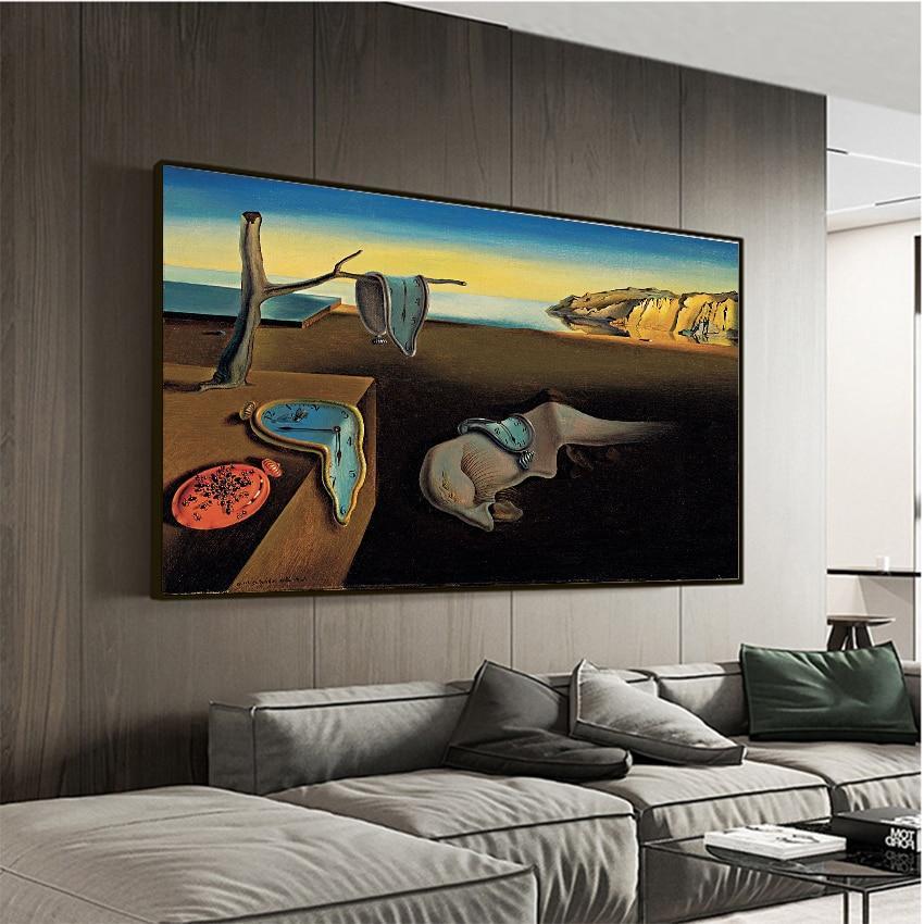 HQ Canvas Print Salvador Dali The Persistence of Memory Clocks Surreal Ca