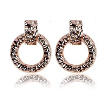 Fashion gold no ear hole earring women&#39;s large round ear clip punk rock jewelry  - £8.57 GBP
