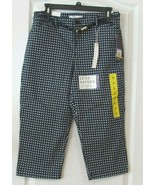 Gloria Vanderbilt Khaki Unlimited ANITA Belted Curvy  Capri Women&#39;s Sz 6... - $24.30