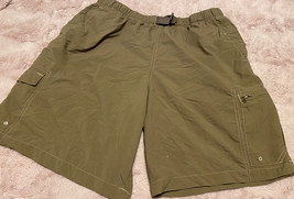 Columbia Cargo Mesh Lining Packable Belted shorts mens Large - £12.46 GBP