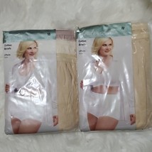 Vintage Underscore Briefs 3 Pack Cotton Nude Underwear Y2K - £15.97 GBP