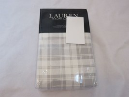 Ralph Lauren Ulster Plaid Flannel Standard Pillowcases Grey White - £29.20 GBP