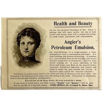 Angier&#39;s Petroleum Emulsion 1894 Advertisement Victorian Medical ADBN1gg - $369.57 MXN