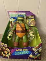 Teenage Mutant Ninja Turtles LEONARDO Battle Shell Nickelodeon Playmates 2012 - £67.47 GBP