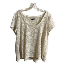 American Eagle Outfitters Lace Short Sleeve Top XL - $19.80