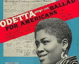 Odetta Sings The Ballad For Americans And Other American Ballads [Vinyl] - £31.33 GBP
