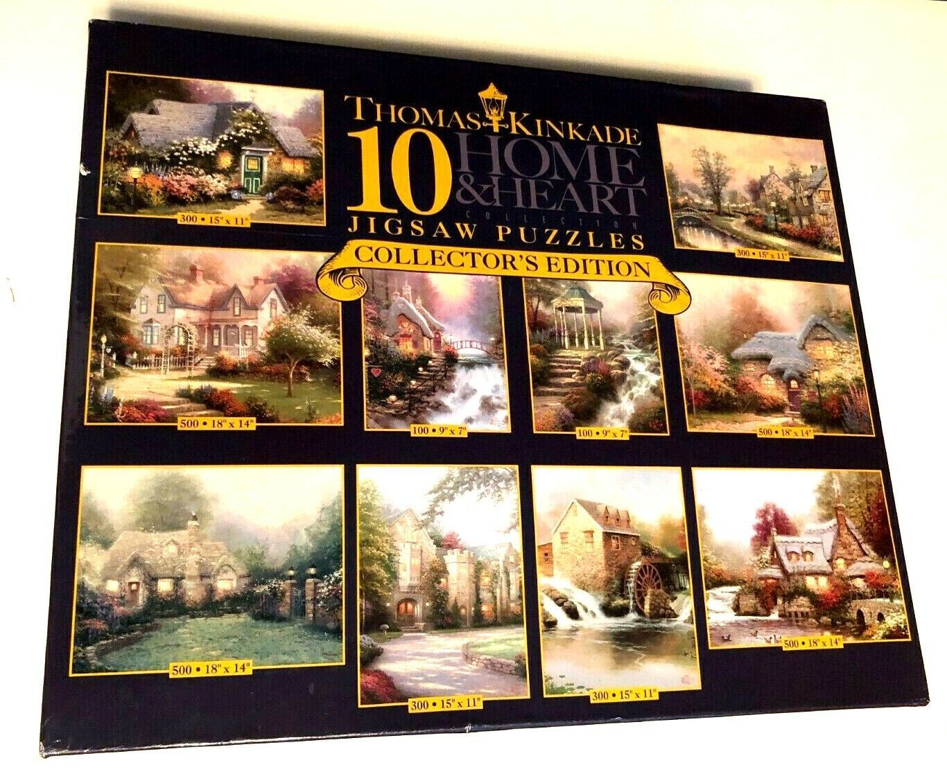 Ceaco Thomas Kinkade 10 Home & Heart Jigsaw Puzzles Collectors Edition 2005 New - £8.55 GBP