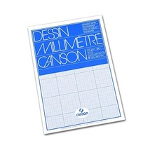 Canson A4 90 gsm Short Side Glued Pad Blue Print Millimetre Drawing Pape... - $18.00