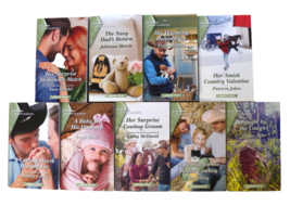 Harlequin Heartwarming Romance Larger Print Paperback Lot of 9 (460-464 466-469) - £15.62 GBP