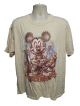 Mickey Mouse Tiki Kingdom Adult Cream 2XL TShirt - $334.55 MXN