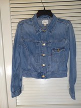 Levi&#39;s Kids Denim Blue Jean Jacket Size M 100% Cotton Youth Levis Pocket Button - £13.54 GBP