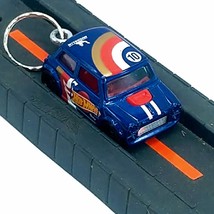 Hot Wheels Race Team Blue Morris Mini Cooper FYC54 1:64 Diecast Keychain... - £8.59 GBP