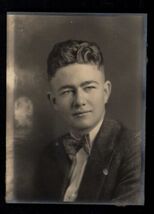 SNAPSHOT from ALBUM * 1929 Young Man id TIM at Graduation  aunt Sarahs' ... - $8.42