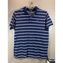 Ralph Lauren Polo Jeans Co. Men&#39;s Short Sleeve Polo Shirt Navy Blue Stri... - $408.81 MXN