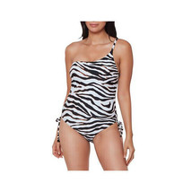 MSRP $88 Bar III Zebra-Print One-Piece Swimsuit White Size Medium - £26.87 GBP