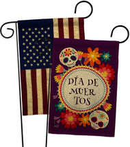 Celebrate Dia de Muertos Burlap - Impressions Decorative USA Vintage App... - £27.31 GBP