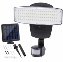 Flood Light 80 LED Solar Security Motion Sensor Outdoor IP44 Waterproof ... - £14.41 GBP