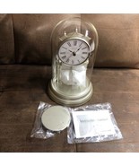 9” Fountain Design Mantle ￼Clock Morning Silver Color - $620.78 MXN