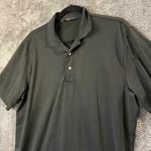 Ralph Lauren Polo Golf Shirt Mens Medium Black Performance Golfer Preppy... - $14.79