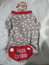 Festive Dog Shirt with Llama on Gray Background Size M by Pet Central - £11.24 GBP