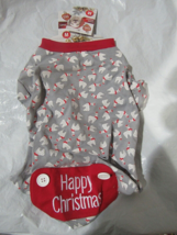 Festive Dog Shirt with Llama on Gray Background Size M by Pet Central - $13.99