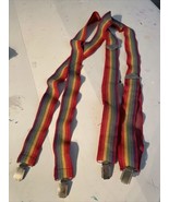 Vintage Honcho Rainbow Suspenders West Germany Pride. Clip Style. Adjust... - £19.25 GBP