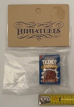Dollhouse Miniatures Food Chocolate Teddy Grahams, NEW, Scale = 1:6 - £3.17 GBP