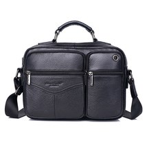 Natural Skin Messenger Cross Body Bags For Men Designer  Business Male Genuine L - £59.26 GBP