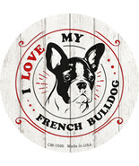 I Love My French Bulldog Novelty Circle Coaster Set of 4 - $375.30 MXN